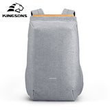 Kingsons new waterproof backpacks USB charging school bag anti-theft men and women backpack for laptop travelling mochila